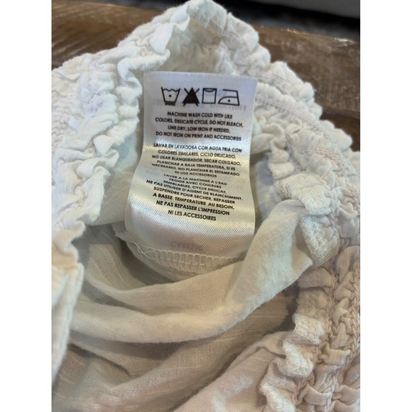 Wrangler Retro Womens Cowgirl Rodeo Cottagecore Smocked Snap Button Top XXL - Picture 5 of 7